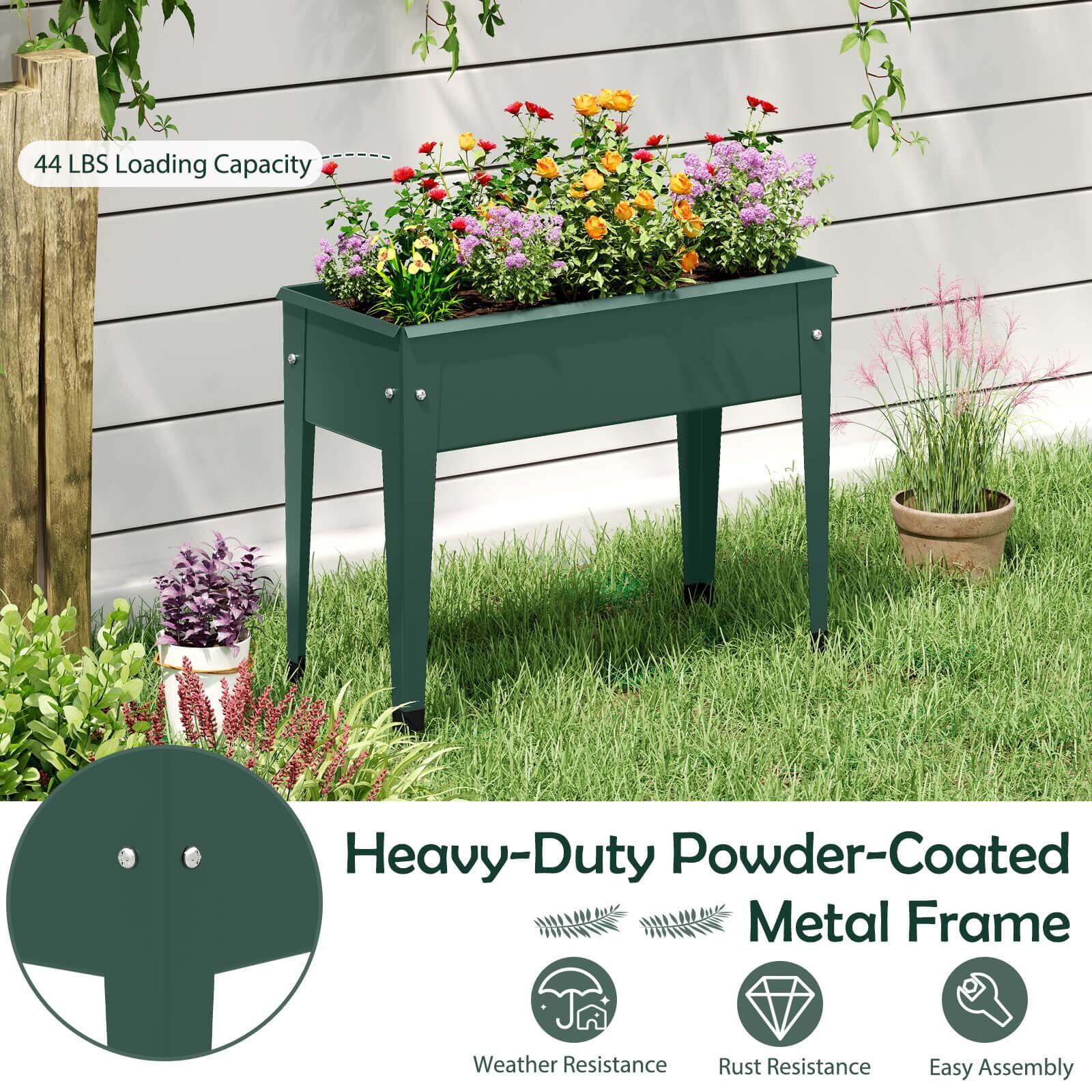 44 LBS Loading Capacity  
Heavy-Duty Powder-Coated Metal Frame  
Weather Resistance  
Rust Resistance  
Easy Assembly