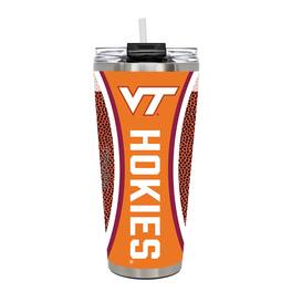 Great American Products - Virginia Tech Hokies 32oz. Big Slim Game Ball Travel Tumbler - Brown