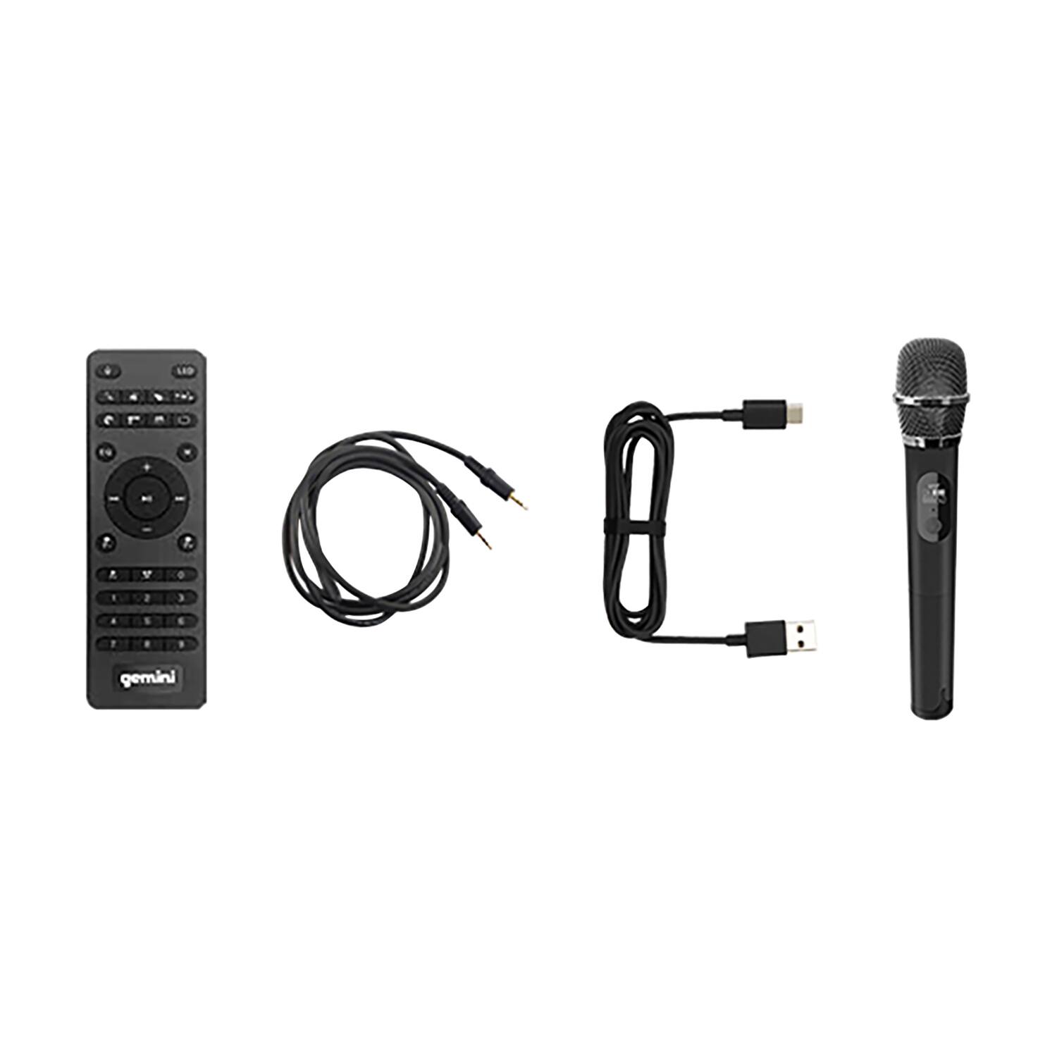 Gemini GGO Series Portable Bluetooth TWS Dual Woofer Karaoke Boom