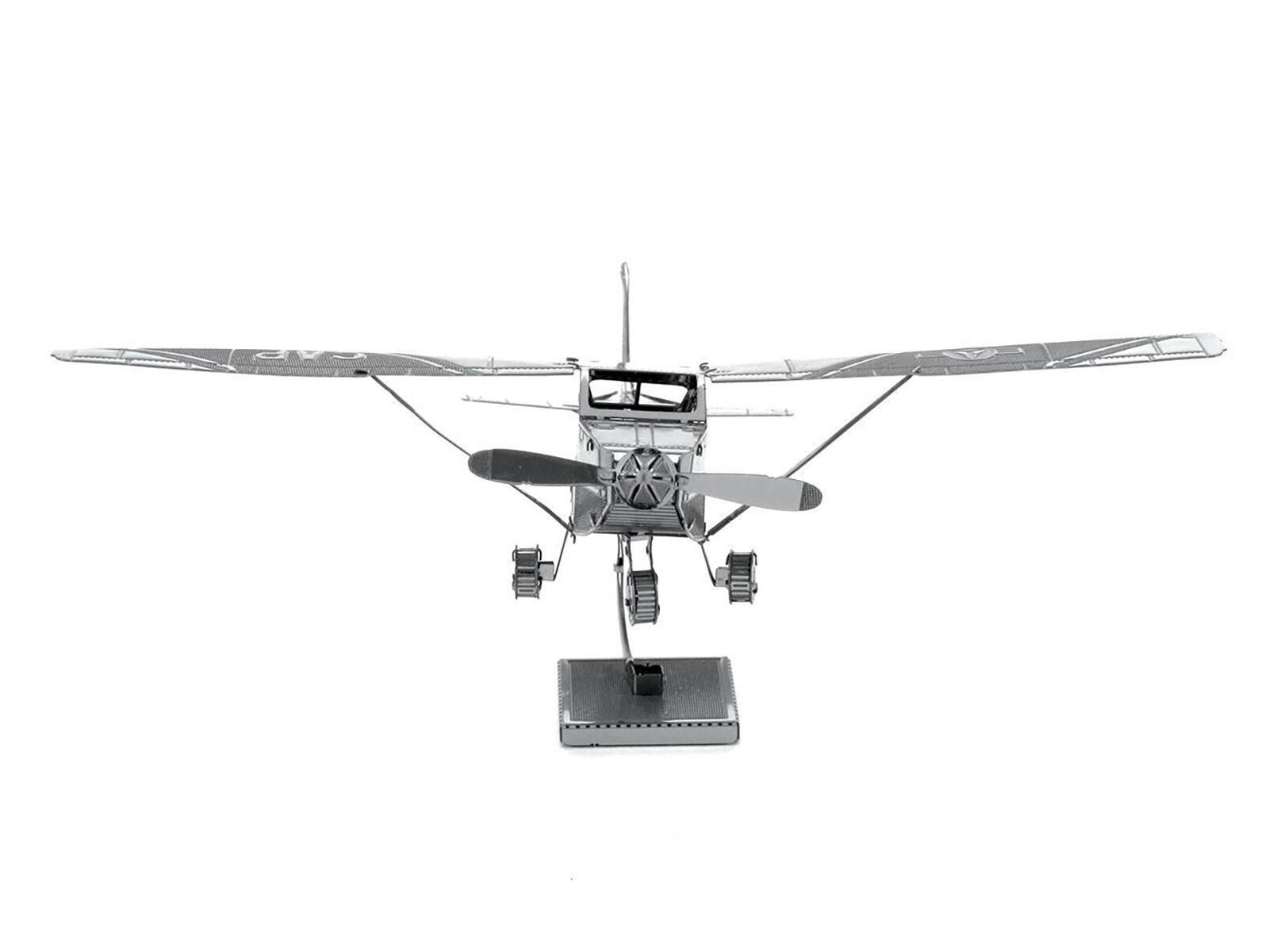 Back. Metal Earth - Model Kit Cessna 172 Skyhawk Aircraft (Moderate Difficulty) Steel Model by Metal Earth - Silver.
