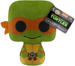 Funko - Beanbag Plush: Teenage Mutant Ninja Turtles - Mikey, 6-Inch (TMNT) - COLLECTIBLES - Multicolor