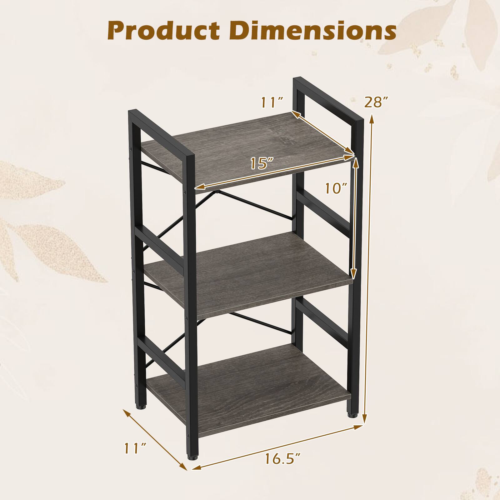 Product Dimensions: 11" x 28" x 15" x 10" x 11" x 16.5"