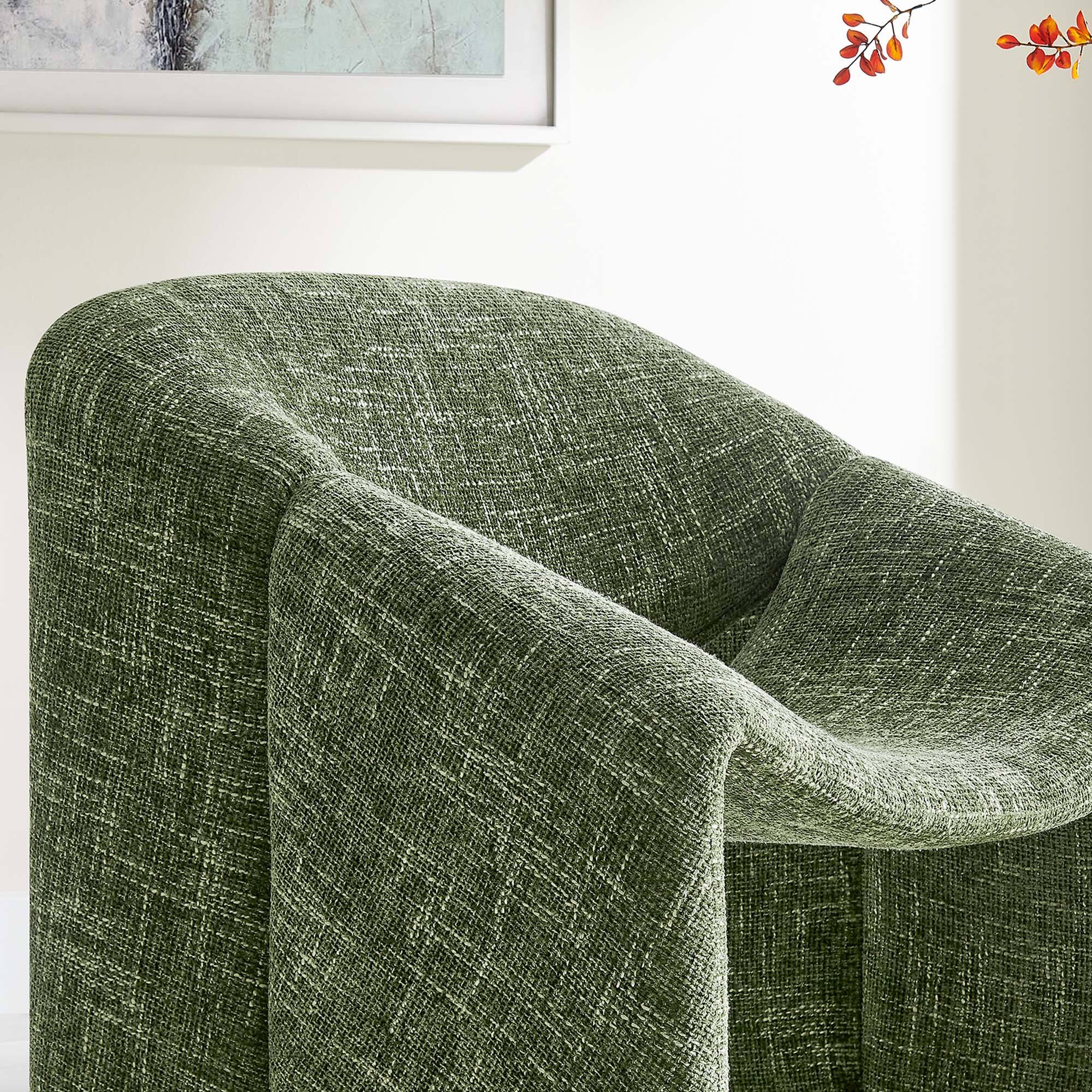 Alt View 1. Modway - Vivi Chenille Upholstered Accent Chair by Modway - Basil.