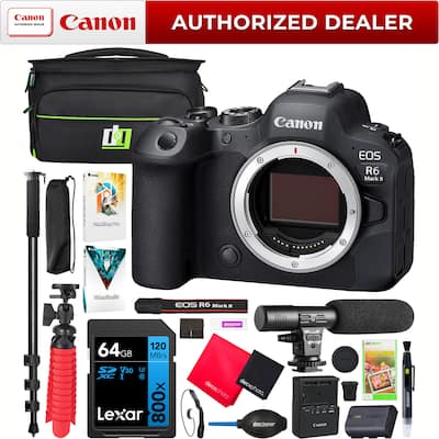 Bundle Canon EOS R6 Mark II Full Frame Mirrorless Camera Body with Bundle Canon EOS R6 Mark II Full Frame Mirrorless Camera Body with