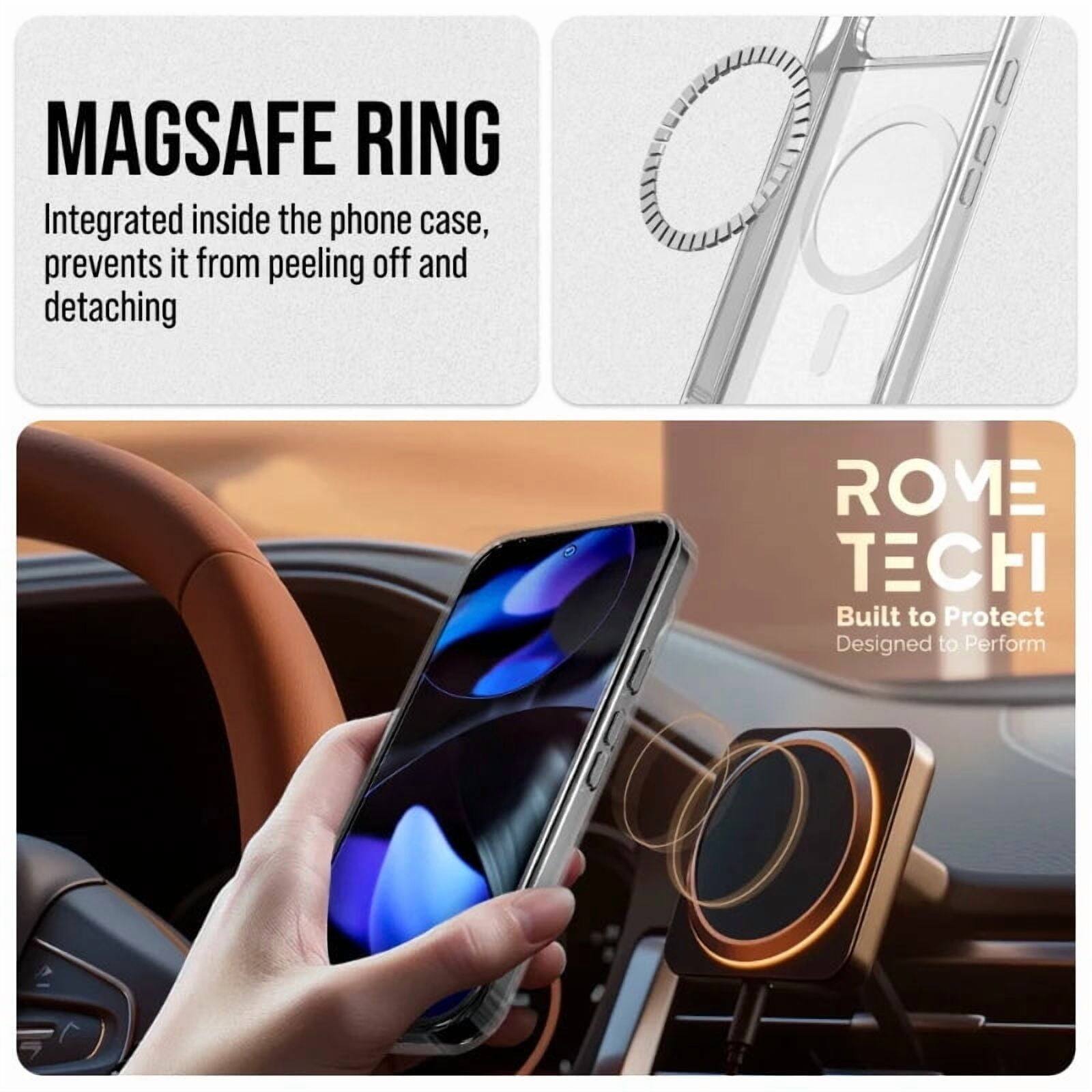 MAGSAFE RING  
Integrated inside the phone case, prevents it from peeling off and detaching  

ROME TECH  
Built to Protect  
Designed to Perform