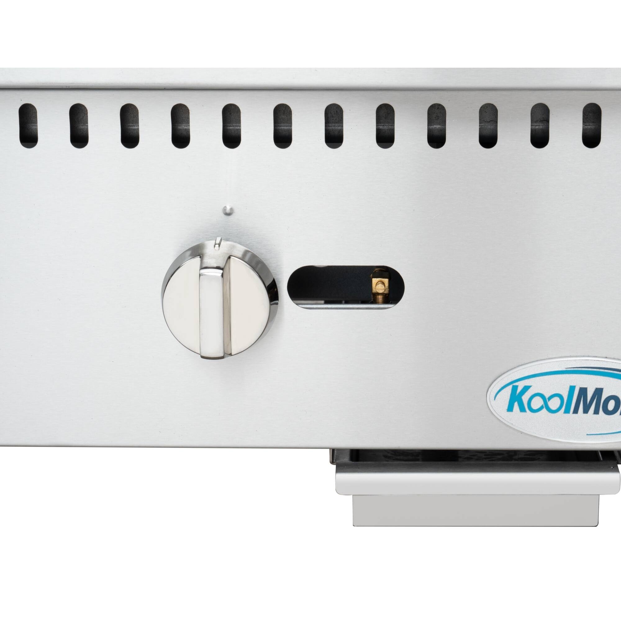 Alt View 6. Koolmore - 48 in. Natural Gas 4-Burner Griddle with 120,000 BTUs in Stainless-Steel (KM-GG4-48M) - Silver.