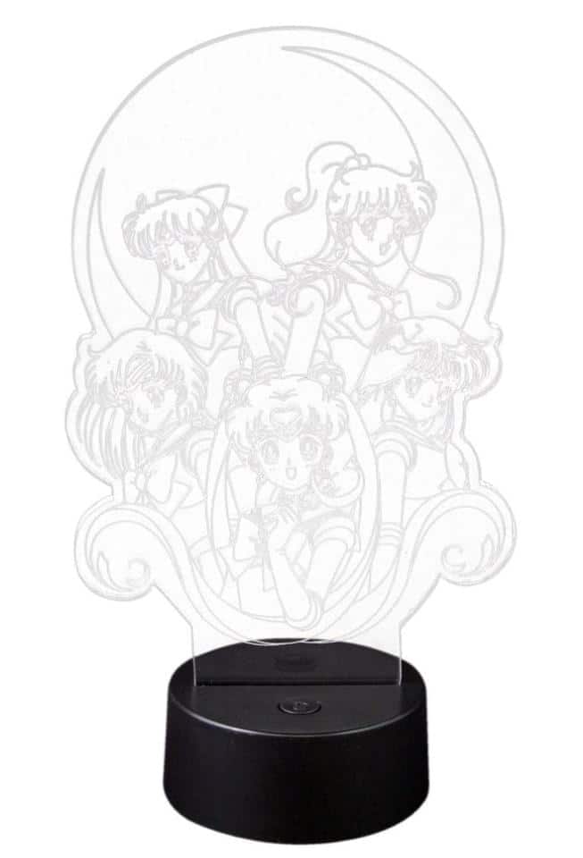 Just Funky - Sailor Moon Acrylic Lamp LED Lamp - Black