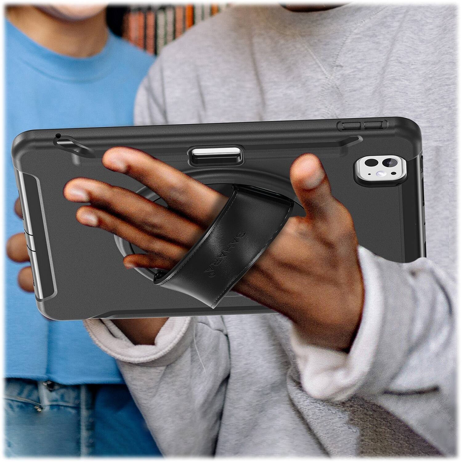 Alt View 17. SaharaCase - Raider Series Heavy-Duty Case with Hand Strap for Apple iPad Pro (M4) 13" 2024 - Scorpion Black.