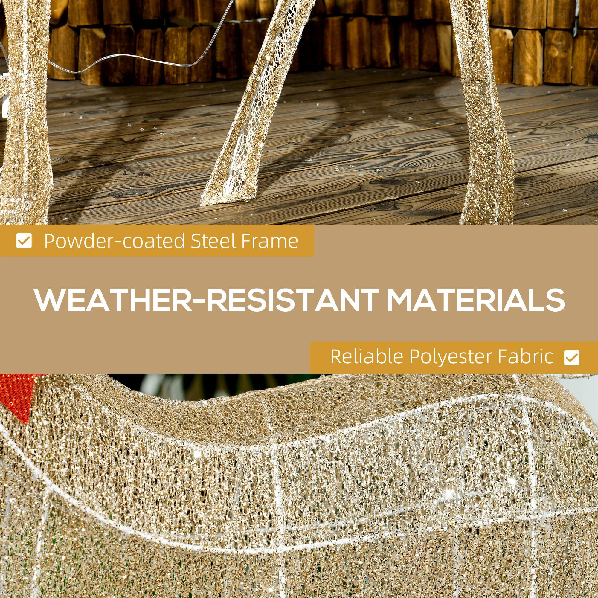 Powder-coated Steel Frame, WEATHER-RESISTANT MATERIALS, Reliable Polyester Fabric