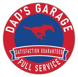 Fan Creations - SMU Mustangs 16" x 16" Dad's Garage Wood Sign - Multicolor