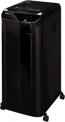 Front. Fellowes - AutoMax 600M 2-in-1 Heavy Duty Auto Feed Commercial Paper Shredder with Micro-Cut.