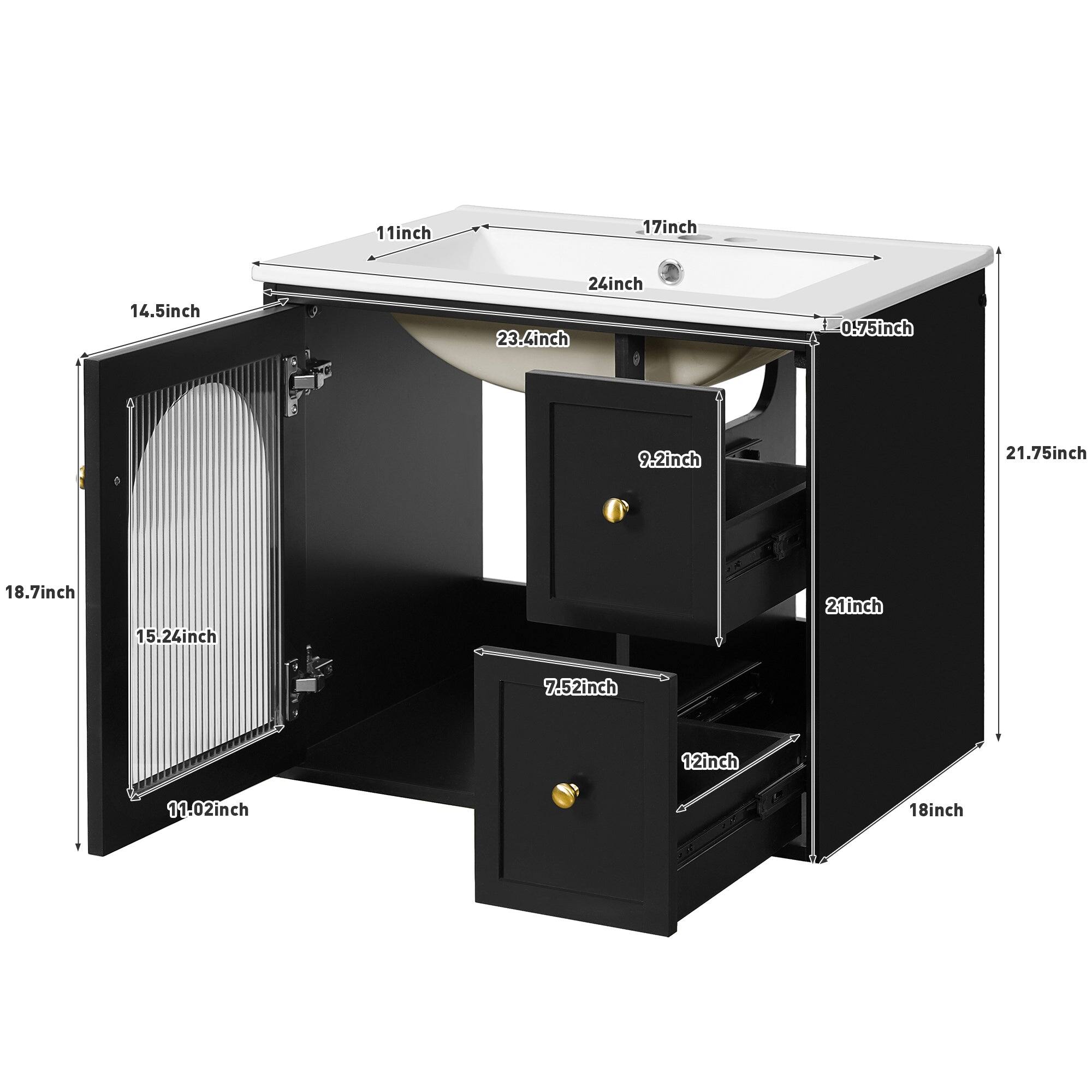 11 inch  
17 inch  
14.5 inch  
24 inch  
23.4 inch  
0.75 inch  
9.2 inch  
21.75 inch  
18.7 inch  
15.24 inch  
21 inch  
7.52 inch  
12 inch  
11.02 inch  
18 inch