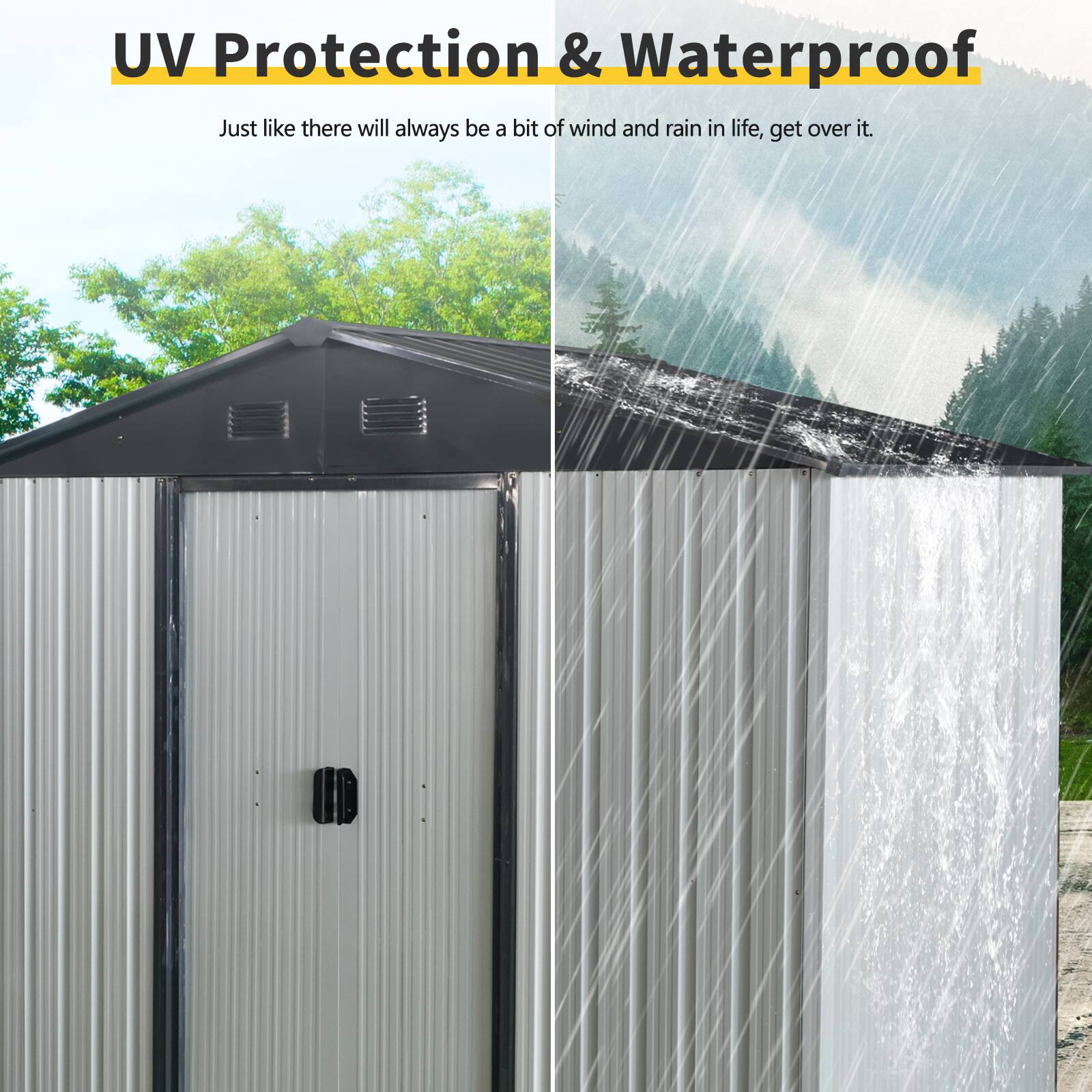 UV Protection & Waterproof

Just like there will always be a bit of wind and rain in life, get over it.