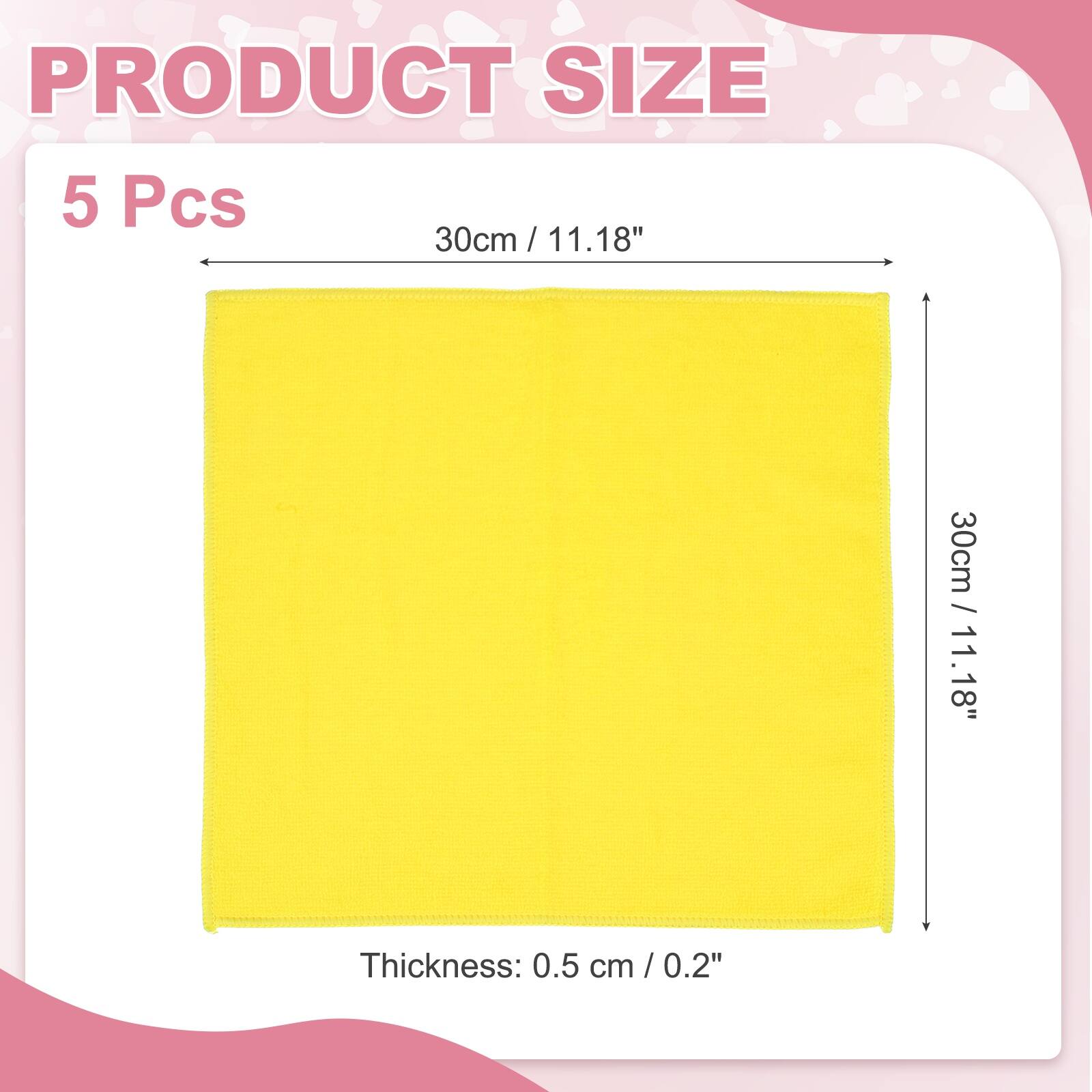 PRODUCT SIZE

5 Pcs

30cm / 11.18" x 30cm / 11.18" x 18"

Thickness: 0.5 cm / 0.2"