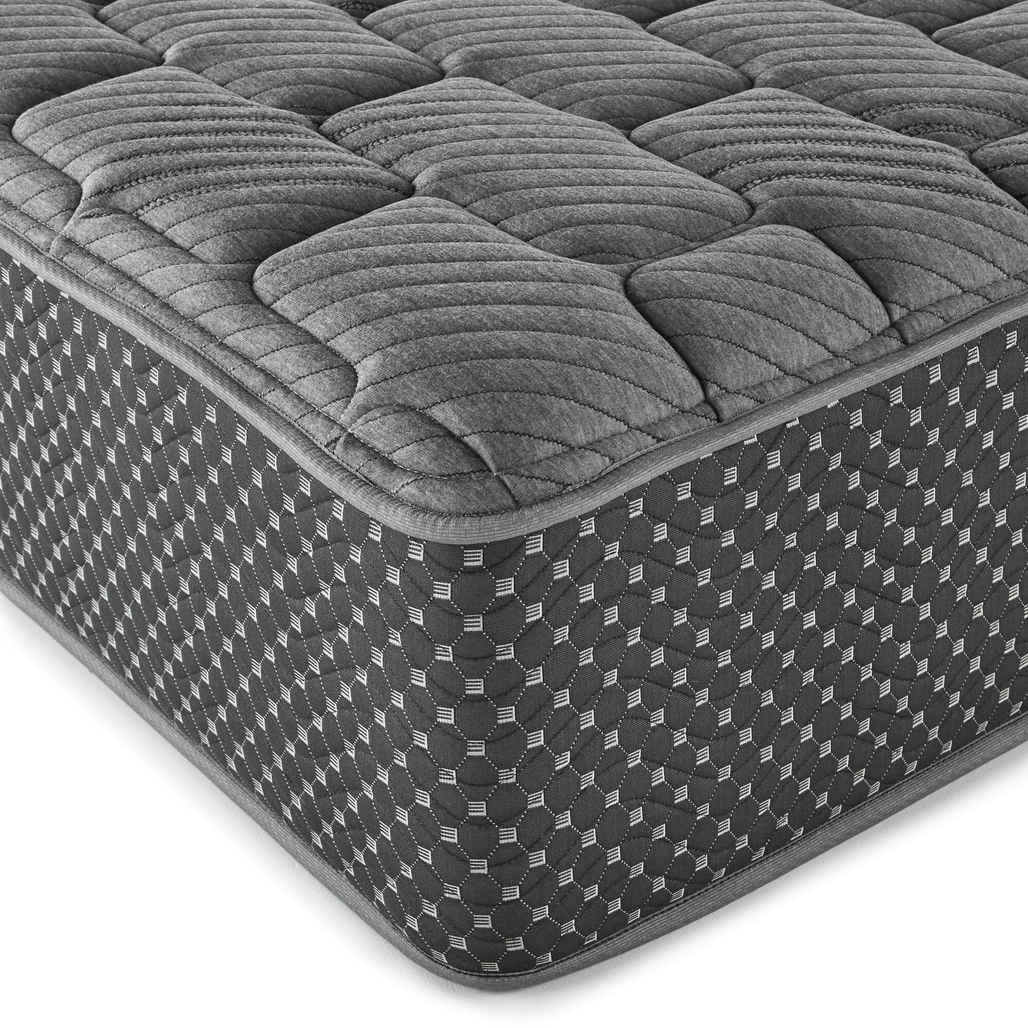 Alt View 3. Glintex - 13-Inch Full Firm Quilted Hybrid Mattress with Cooling Fabric, Gel Memory Foam, and Edge-Wrapped Coils, Made in USA - Gray.
