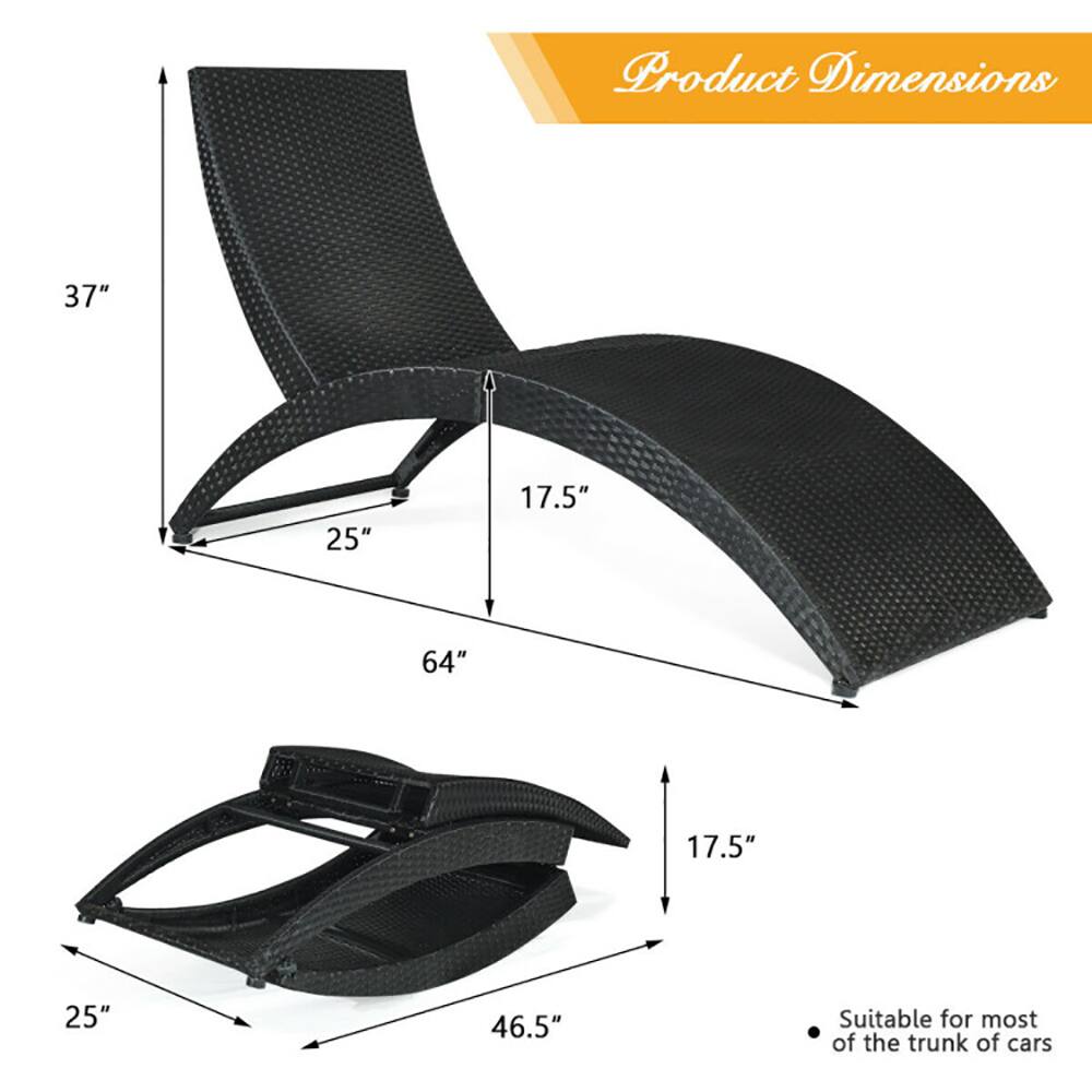 Product Dimensions:  
37" x 25" x 17.5" x 64" x 17.5" x 25" x 46.5"  
Suitable for most of the trunk of cars
