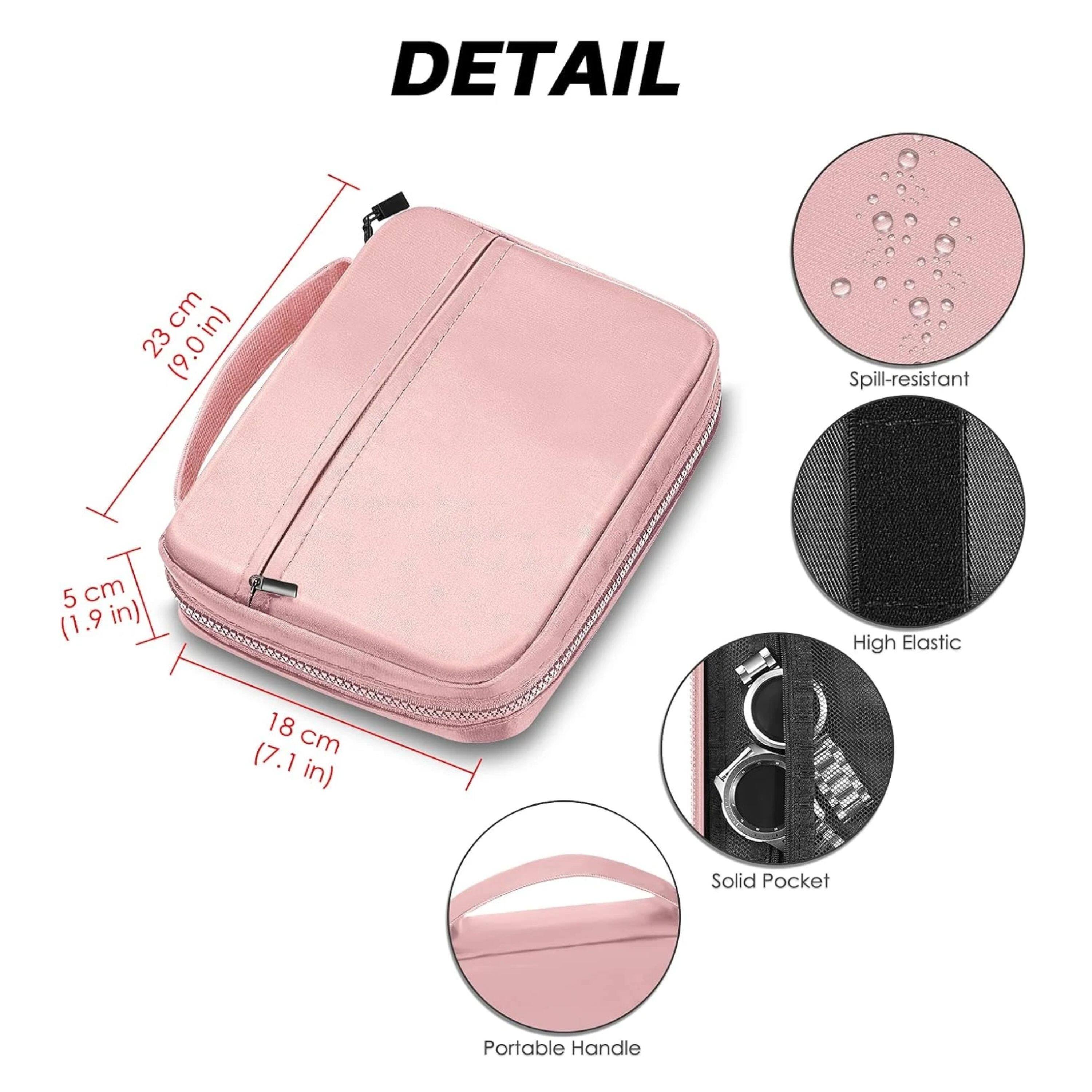 DETAIL

- 23 cm (9.0 in)
- 5 cm (1.9 in)
- 18 cm (7.1 in)

Features:
- Spill-resistant
- High Elastic
- Solid Pocket
- Portable Handle
