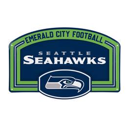 Evergreen Enterprises - Seattle Seahawks 11" x 17" Embossed USA Steel Buckle Wall Sign - Multicolor
