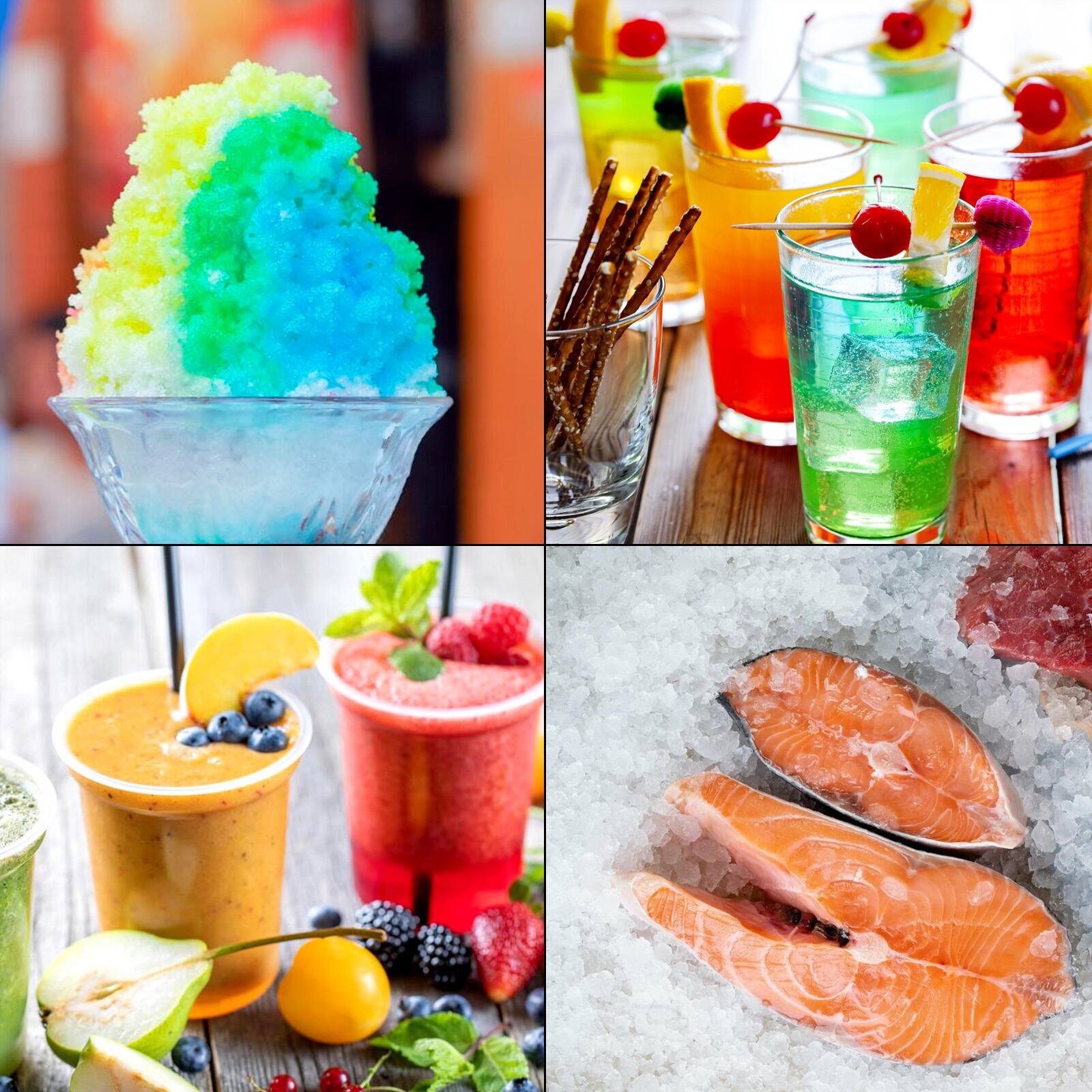 Alt View 6. Topteng - 500W Adjustable Ice Crusher Machine - 187 lbs/h, Stainless Steel Blades, for Snow Cone & Shaved Ice - Orange.
