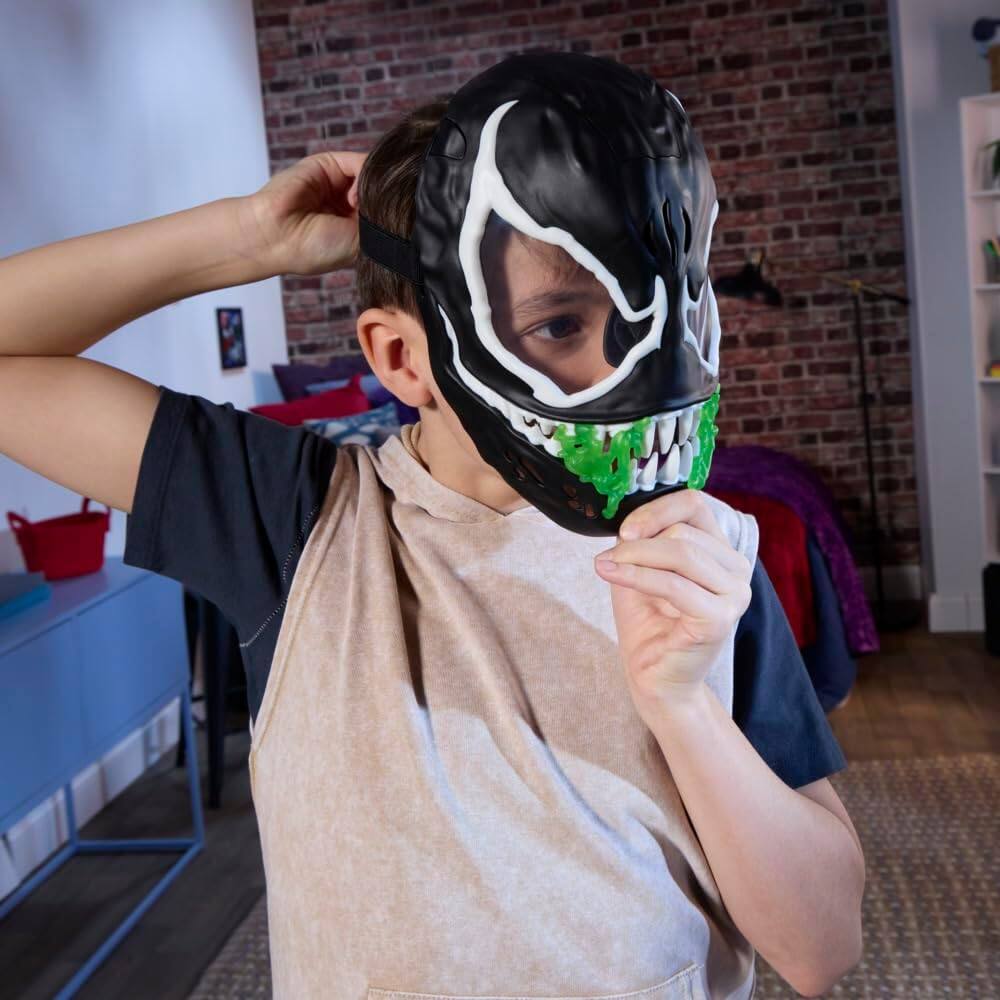 Alt View 2. Marvel - Marvel Spider-Man VenomVersus Venom Glow-in-The-Dark Mask for Role Play.