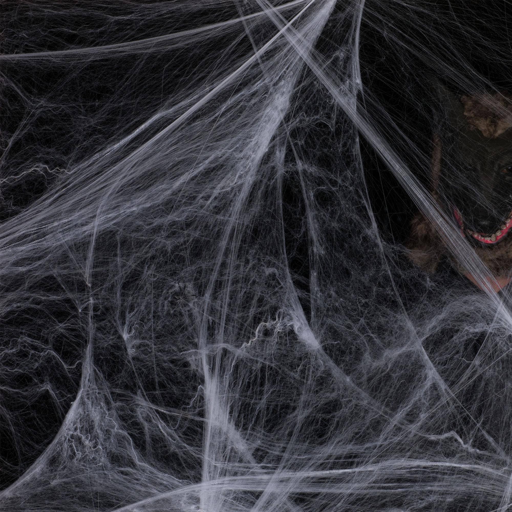 Alt View 1. Funworld - Super Stretch White Spider Web Prop 4.2 Oz - White.