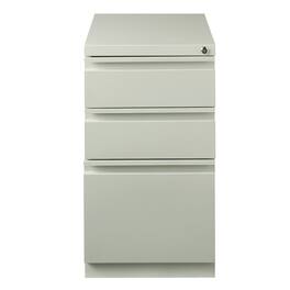 Hirsh - 20" Deep Mobile Pedestal File Cabinet 3 Drawer Box-Box-File, Light - Gray