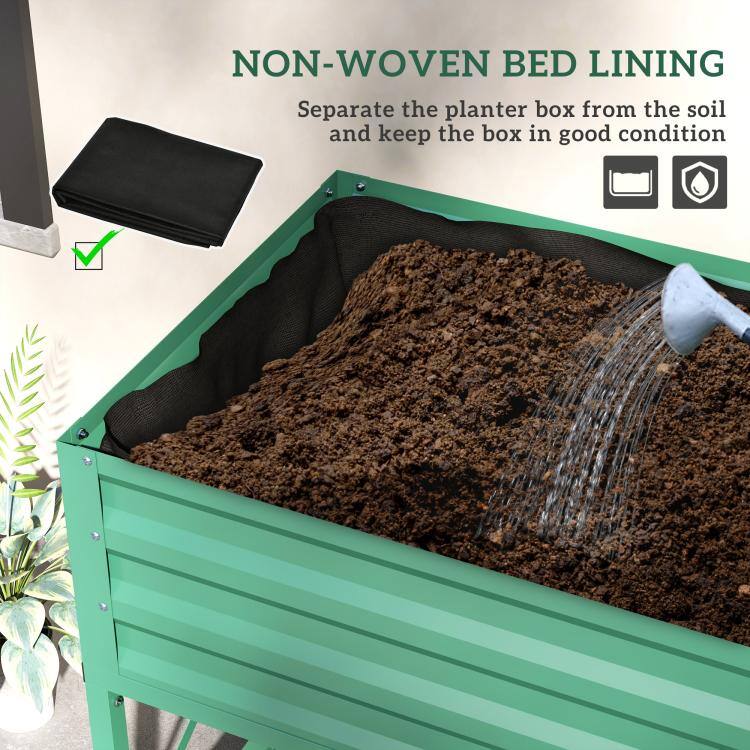 NON-WOVEN BED LINING  
Separate the planter box from the soil and keep the box in good condition