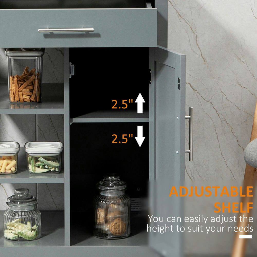2.5" Adjustable Shelf  
You can easily adjust the height to suit your needs