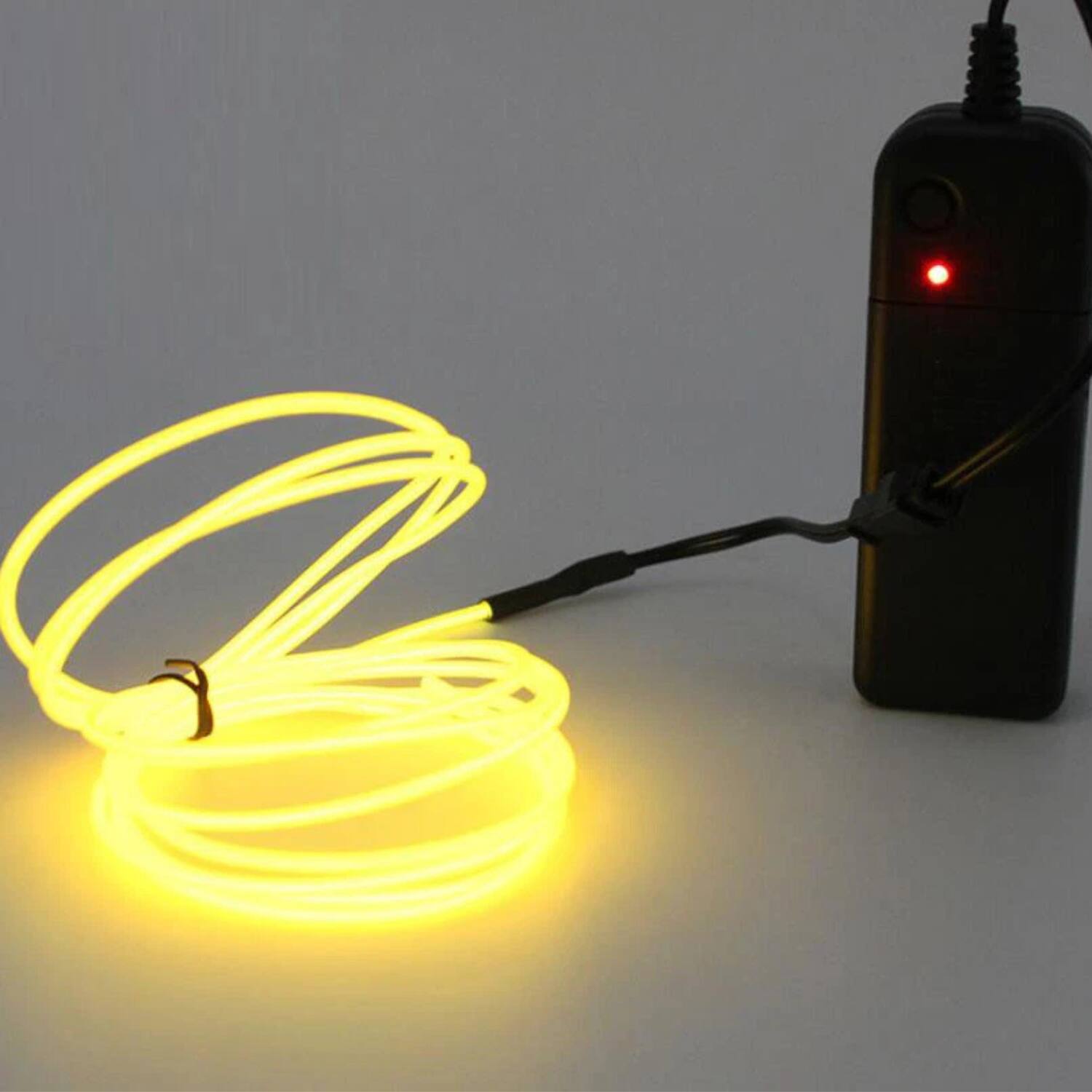 Back. Home Collection - 9.84Ft Battery Powered Neon LED EL Wire String Light Yellow - Yellow.