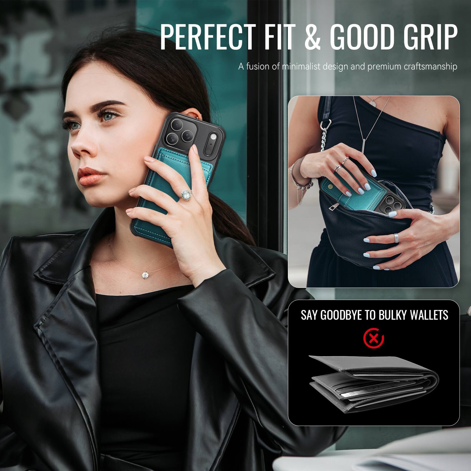 PERFECT FIT & GOOD GRIP  
A fusion of minimalist design and premium craftsmanship  

SAY GOODBYE TO BULKY WALLETS