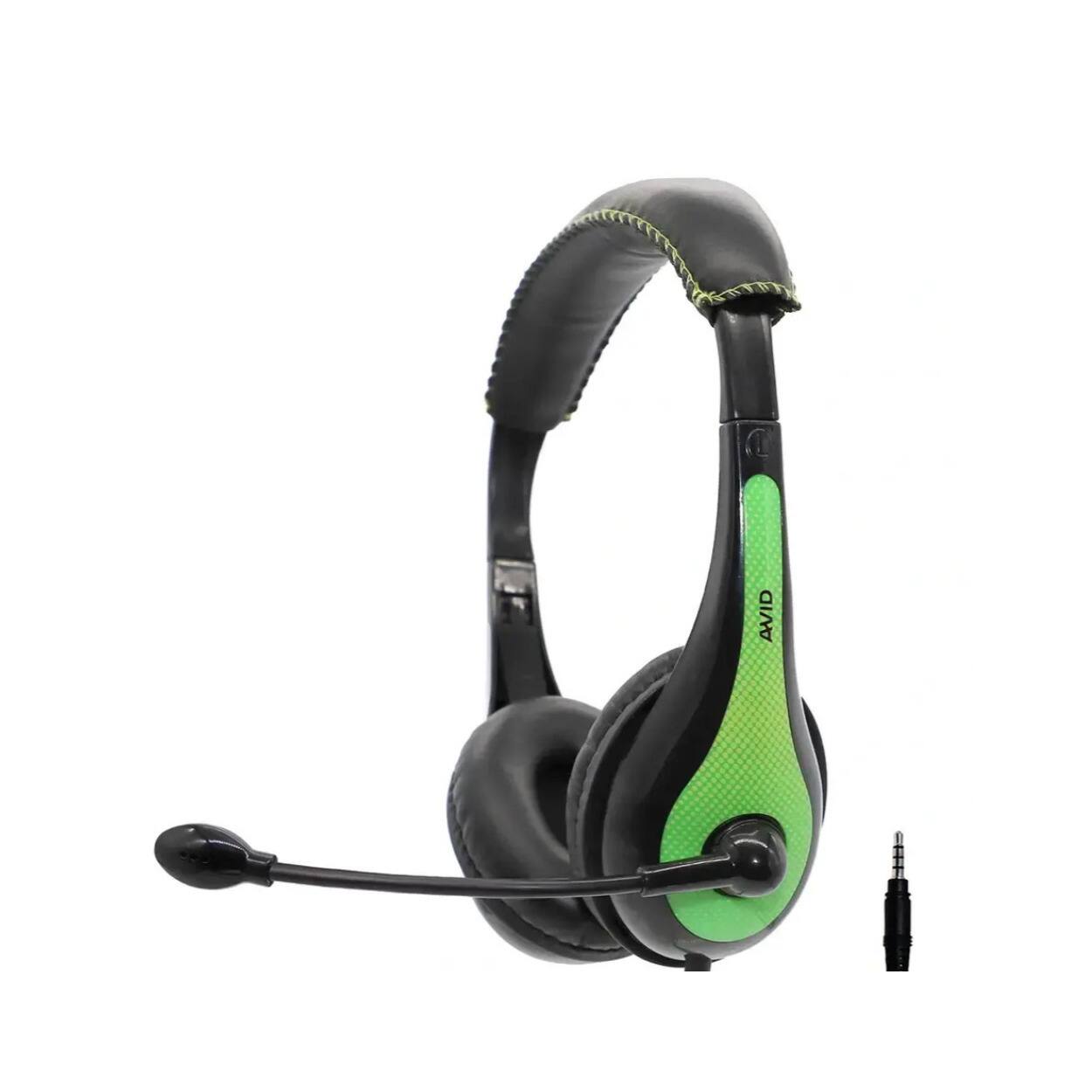 Angle. Avid - Avid Education AE-36 Headset with Noise Cancelling Microphone (Green, 100-Pack).