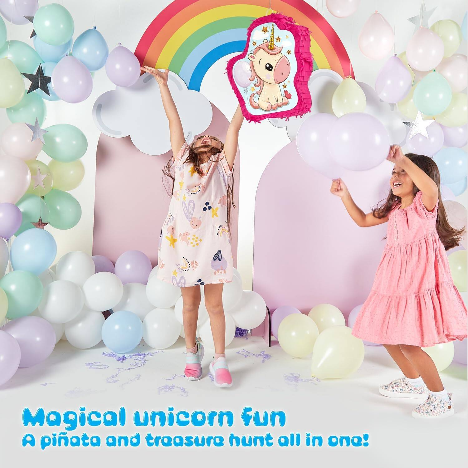 Magical unicorn fun  
A piñata and treasure hunt all in one!