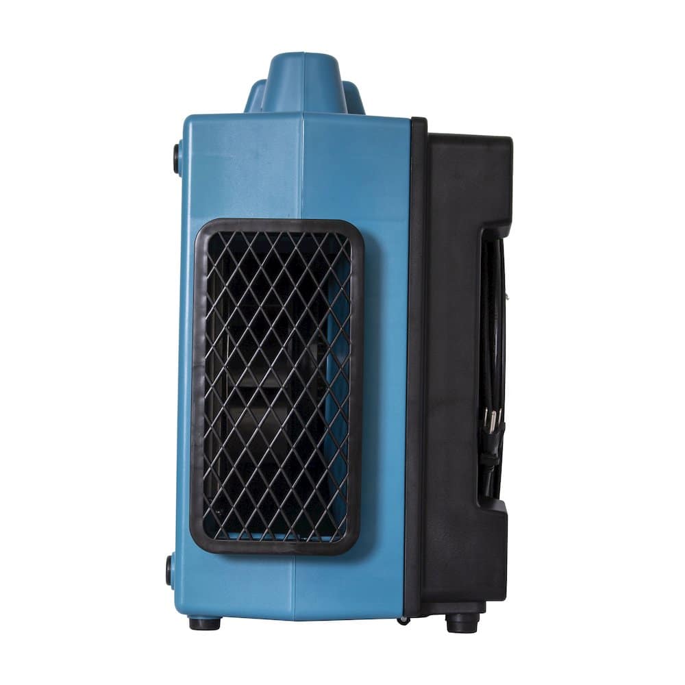 XPOWER - 3 Stage Filtration HEPA Purifier System, Negative Air Machine and Hour Meter - Blue