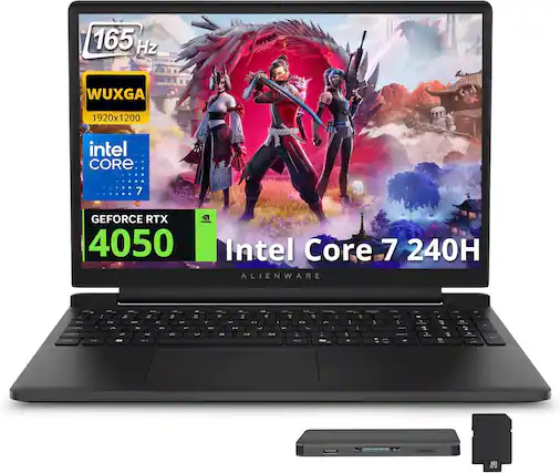 165 Hz WUXGA 1920x1200 Intel Core 7 GEFORCE RTX 4050 Intel Core 7 240H ALIENWARE