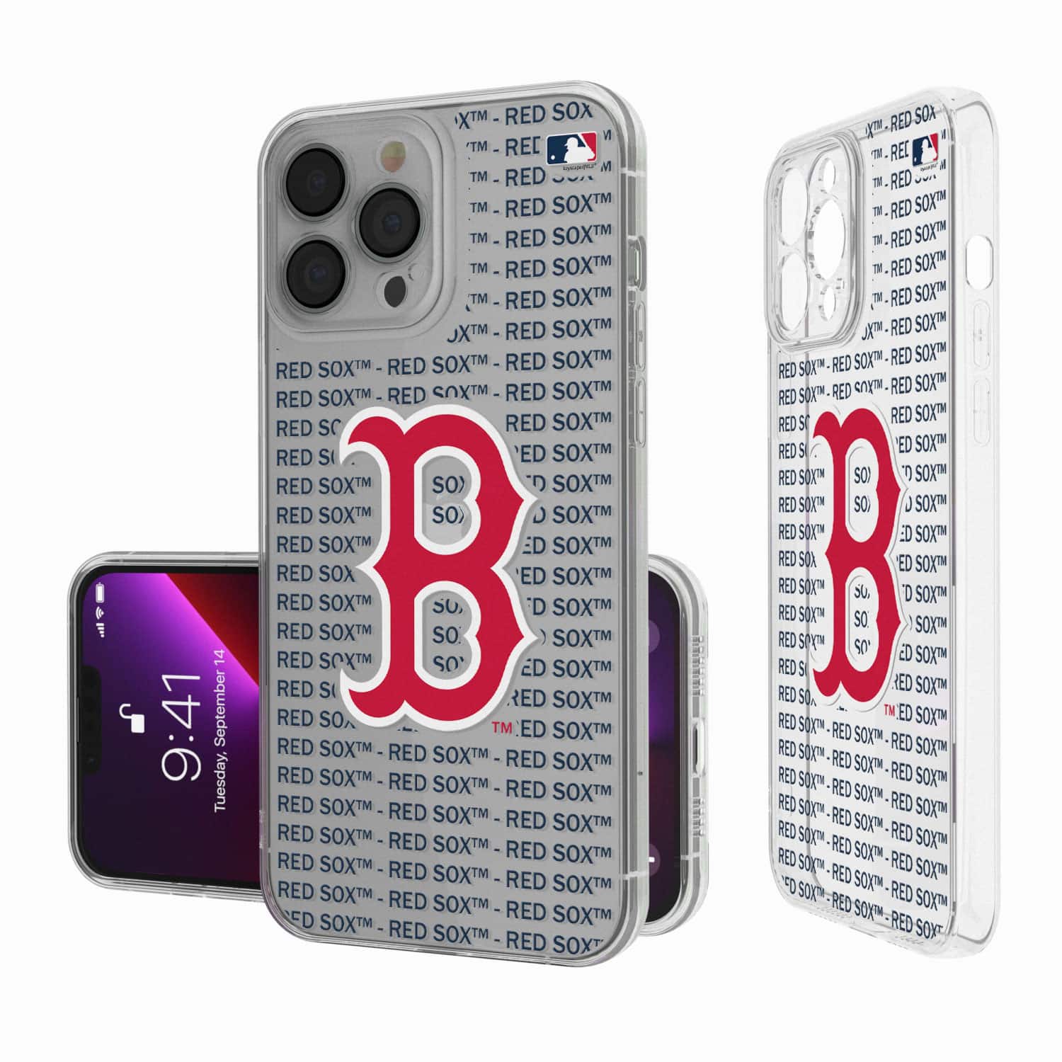 Keyscaper - MLB - Boston Red Sox - Text Backdrop Clear iPhone Case - 13 Pro - Multicolor price history on PriceWatchPro