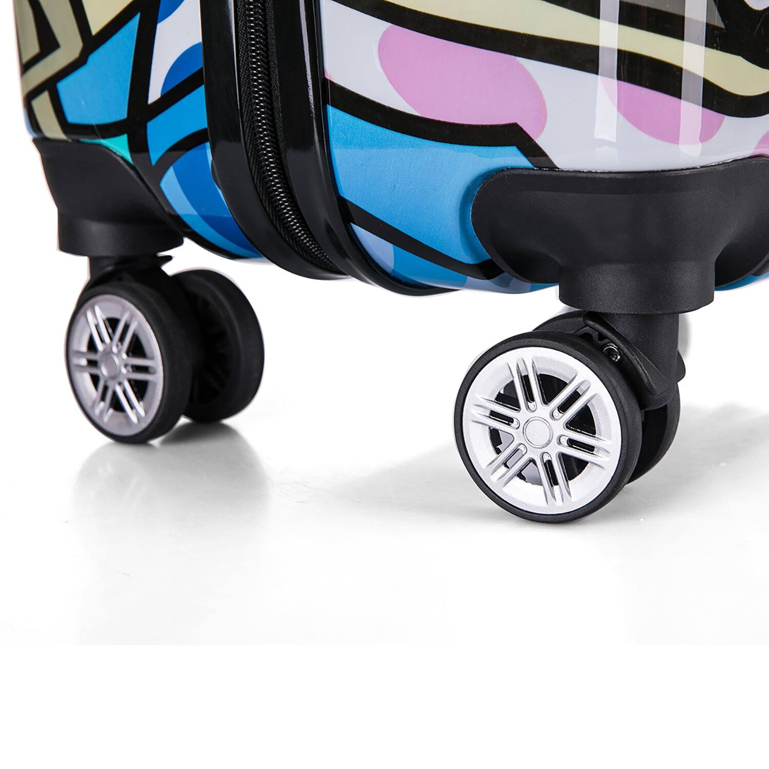 Alt View 4. InUSA - Las Vegas Prints Lightweight Hardside Spinner Luggage 28" - LAS VEGAS.