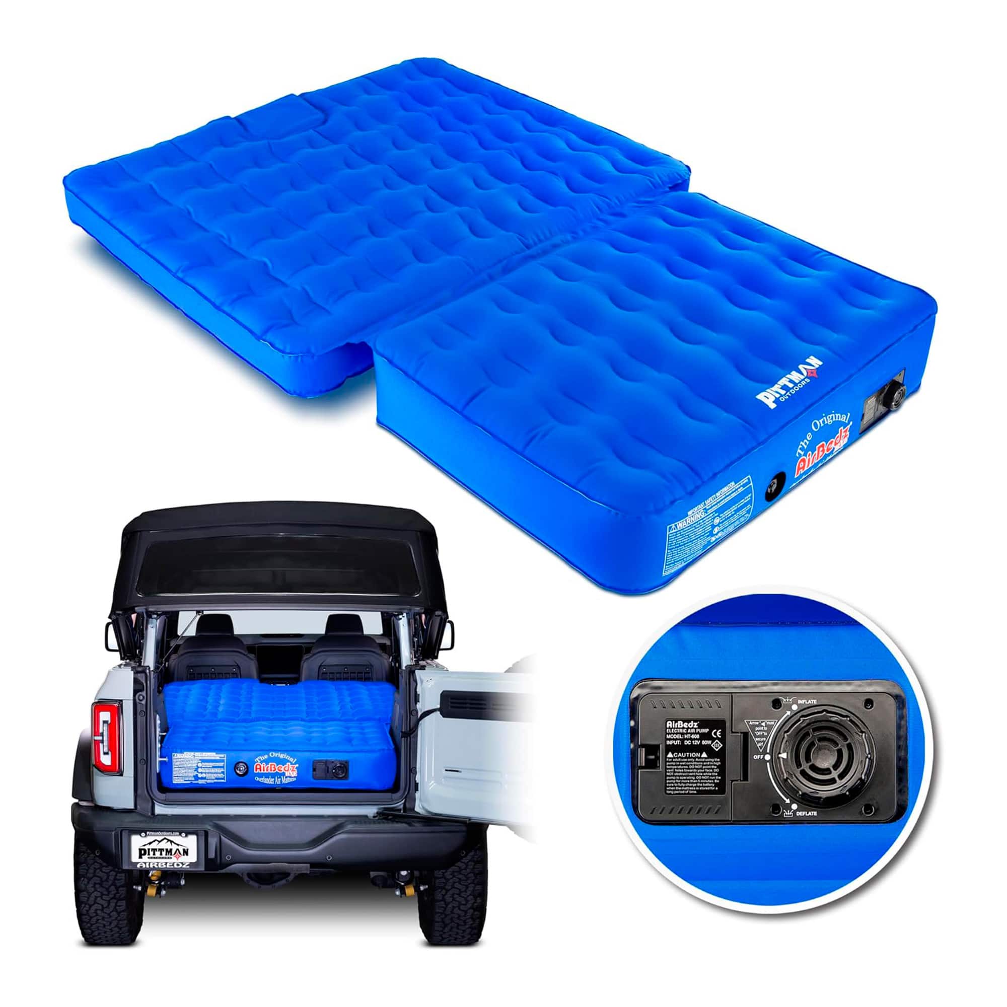 Pittman Outdoors - Air Mattress with Built-In Pump, Inflatable Bed for Ford Bronco - Blue price history on PriceWatchPro