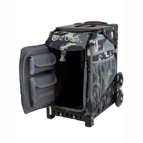 Angle. Zuca - ZUCA Sport Anaconda Insert Bag (Camo Gray/Black) w/ Frame (Gray) - Gray.