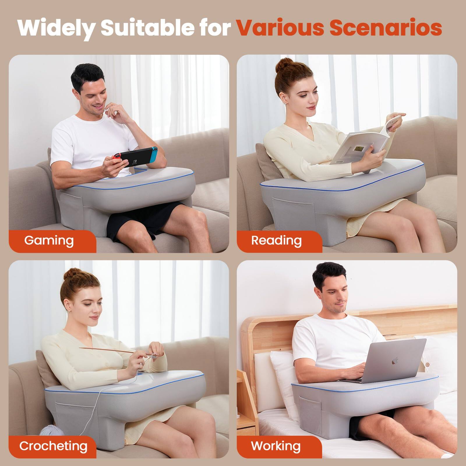 Widely Suitable for Various Scenarios

- Gaming
- Reading
- Crocheting
- Working