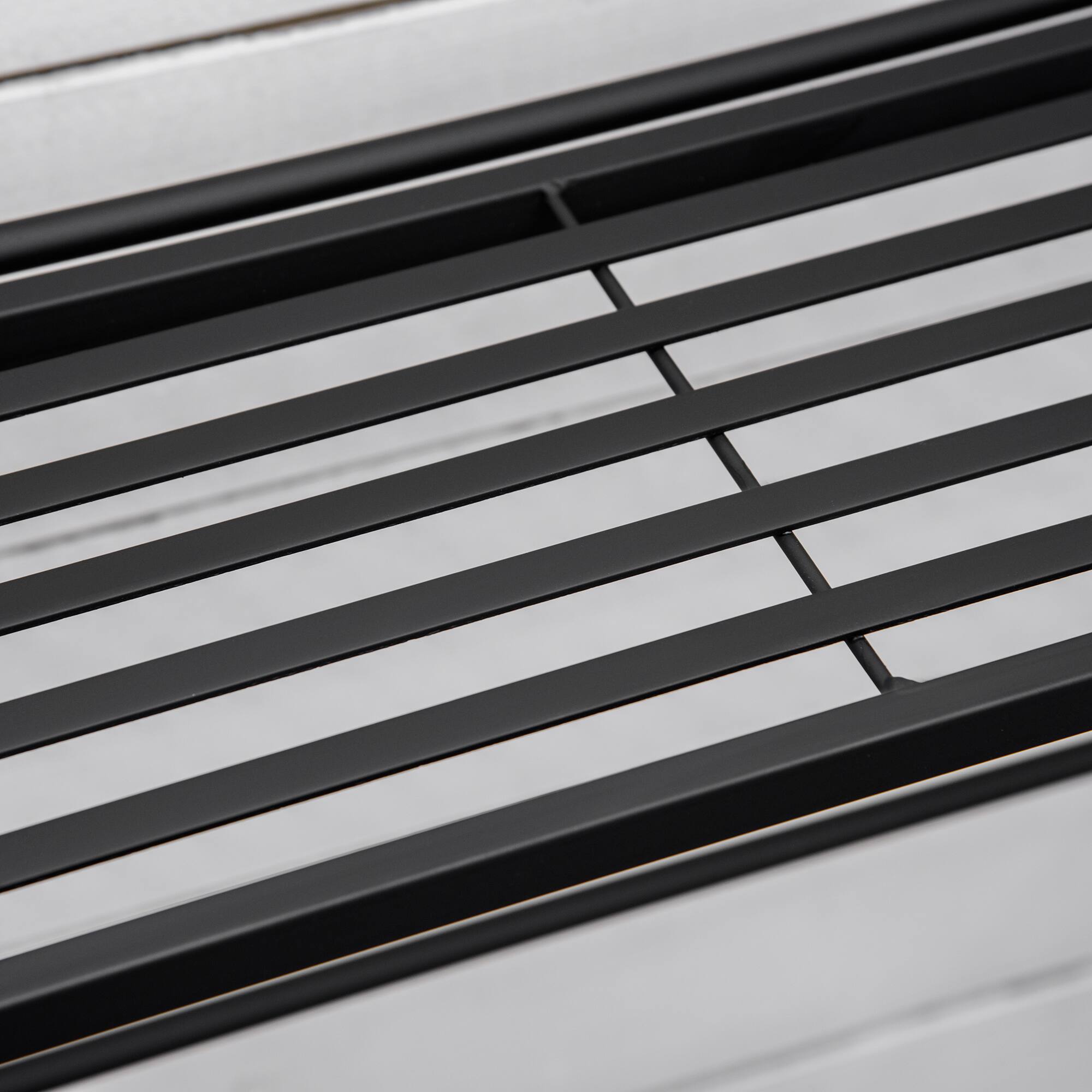 Alt View 8. Outsunny - Outdoor Plant Stand, 3 Tier Metal Plant Shelf, Stair Style Flower Stand - Black.