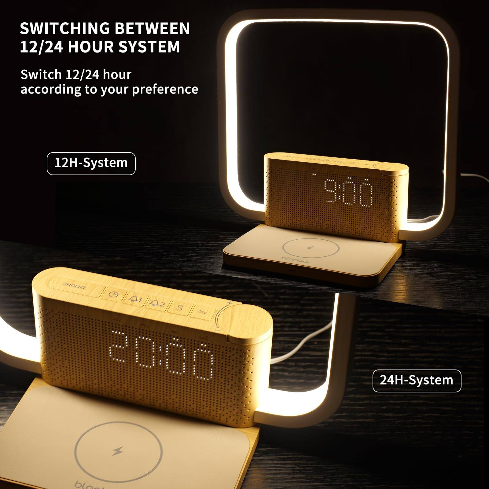 SWITCHING BETWEEN 12/24 HOUR SYSTEM

Switch 12/24 hour according to your preference

12H-System

9:00

24H-System

20:00