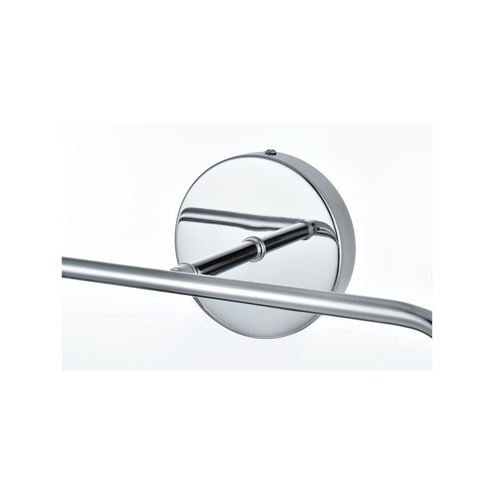 Alt View 1. Living District - Hanson 19 inch Wall Sconce in Chrome - Chrome And Opal White.