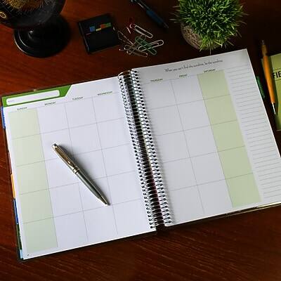 Alt View 7. Global Printed Products - Global Printed Products Deluxe Spring Floral 8.5" x 11" Academic Teacher Planner, Plastic Cover (NAD-UNDTP-30) - Multicolor.