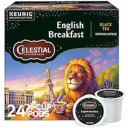 Celestial Seasonings - Breakfast Blend Black Tea, Keurig® K-Cup® Pods, 24/Box (5000330008)
