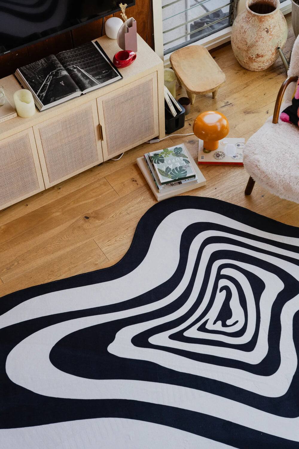 Alt View 1. Lanyspace - Lany Space Vertigo Irregular Area Rug - Multicolor.