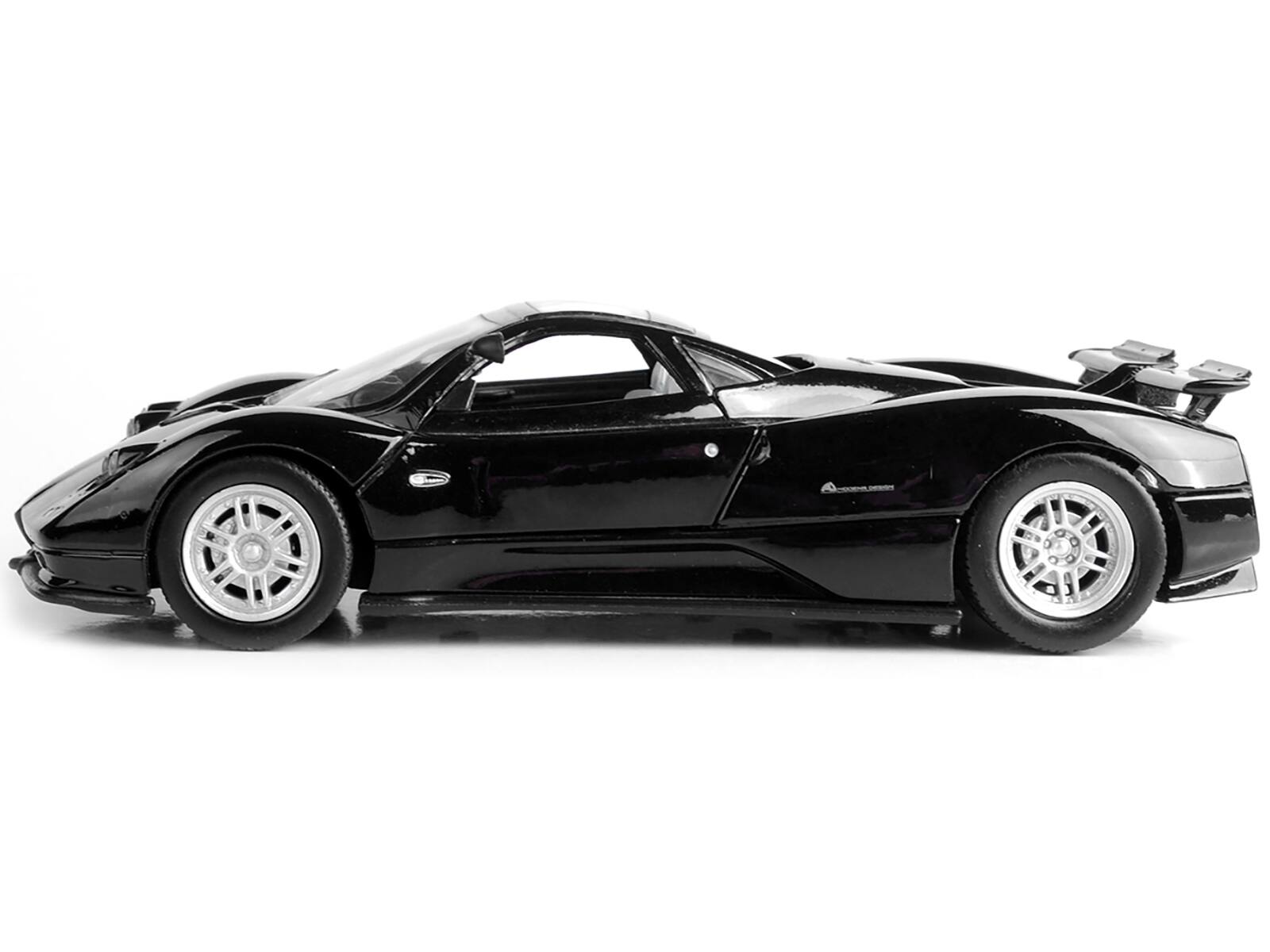 Alt View 1. Motormax - Pagani Zonda C12 Black 1/24 Diecast Car Model by Motormax.