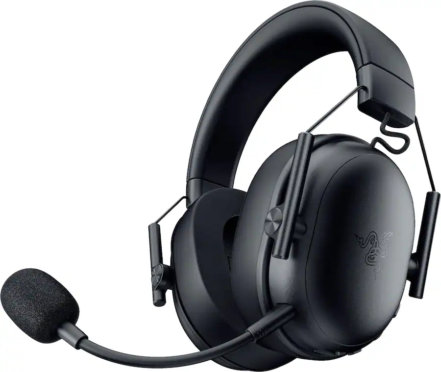 Front. Razer - BlackShark V3 X Hyperspeed Wireless Over-the-Ear Gaming Headset for PC, Mac, Playstation, Nintendo Switch, Smartphone - Black.