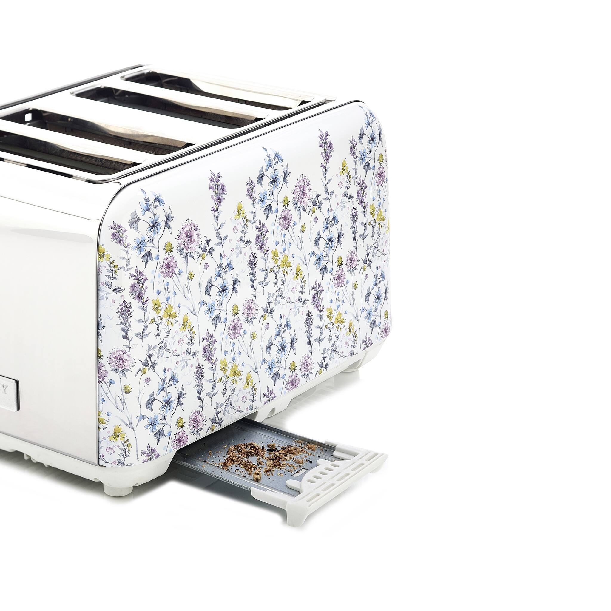 Alt View 2. Laura Ashley - 4-Slice Toaster - Wild Meadow.