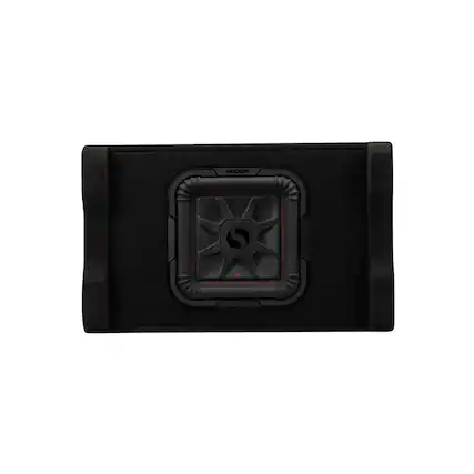 Front. KICKER - Kicker 53PL7TDF10 PL7TDF Powered Down-Firing 10" Enclosure - Black/Gray.