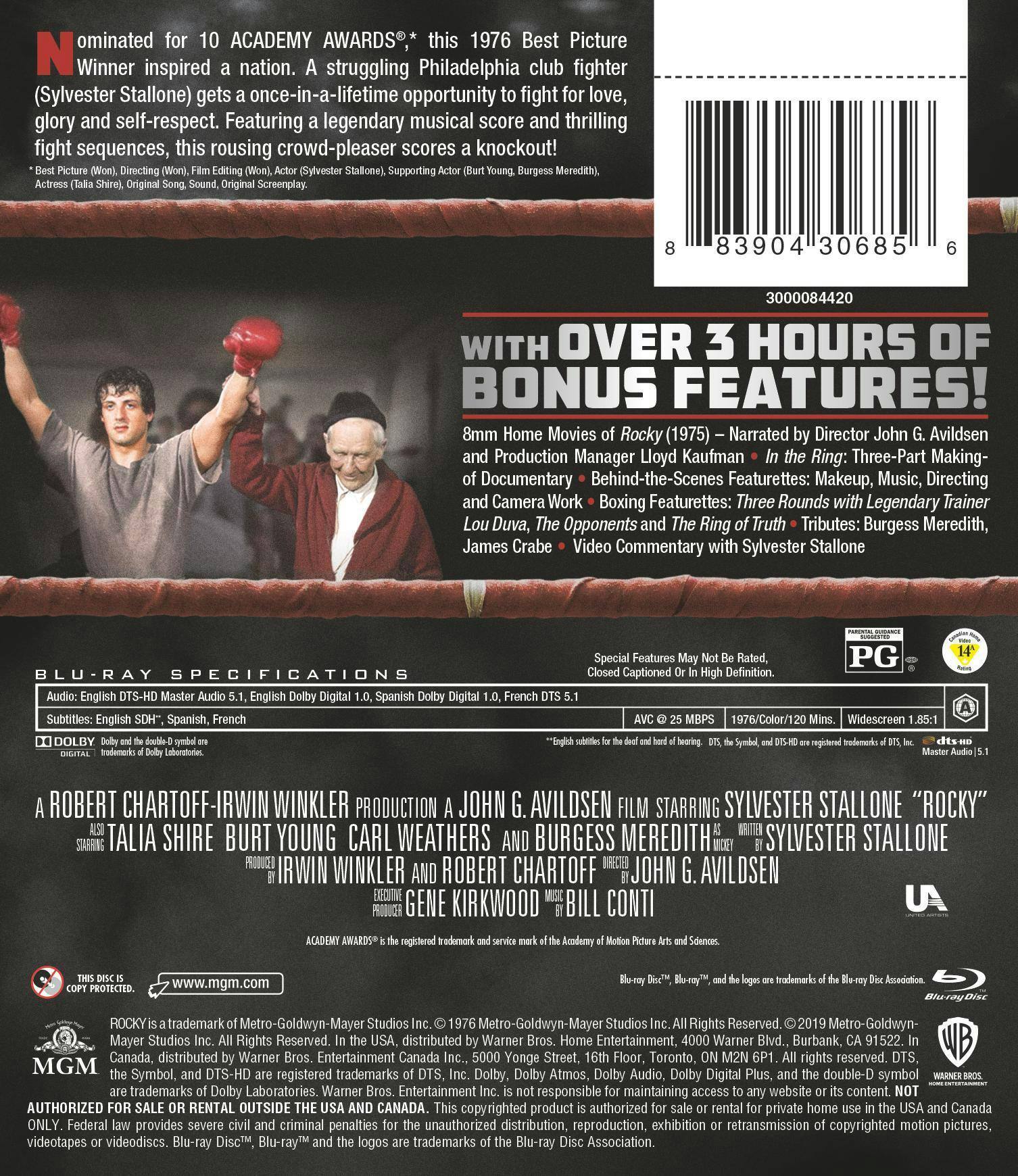 Back. Rocky 6-film Collection (Box Set) [Blu-ray].